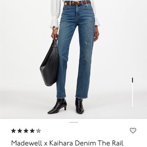 Madewell Blue Straight Leg Jeans Classic Fit